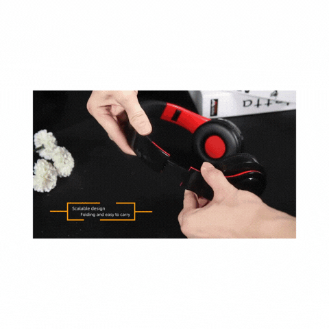 Fones de ouvido Bluetooth estéreo sem fio com microfone / cartão